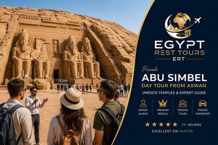 Private Abu Simbel Tour from Aswan UNESCO Temples w/ Egyptologist
