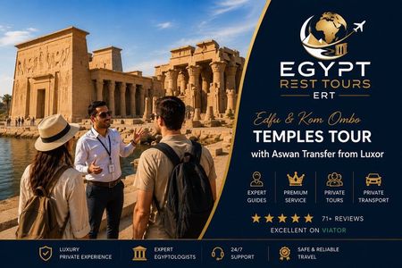 Private Edfu & Kom Ombo Temples Tour from Luxor to Aswan