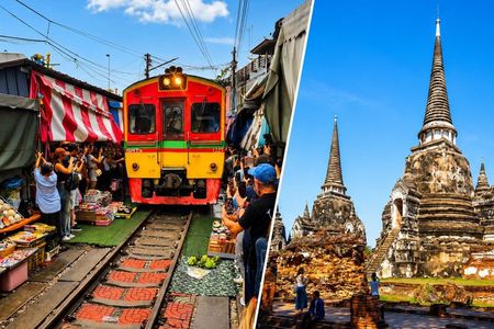 Private Tour: Railway & Floating Market - Half-Day or Ayutthaya