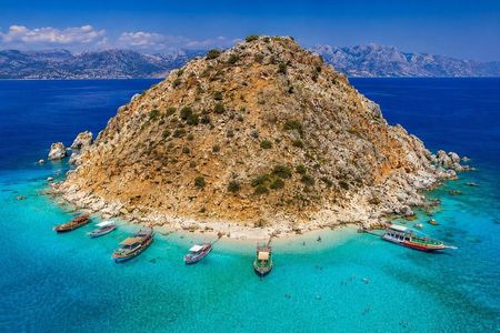 Turkish Maldives Suluada Island Boat Tour transfer From Antalya