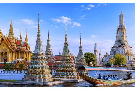 Bangkok Grand Palace Wat Pho and Wat Arun with Longtail Boat Ride