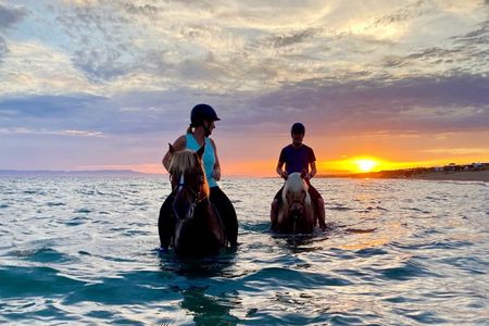 Sunset Horse Riding on the Beach near to Katakolo and Kourouta