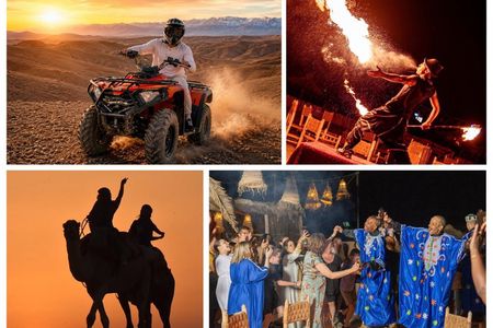 Agafay Pack: Quad, Dromedary and Dinner Show