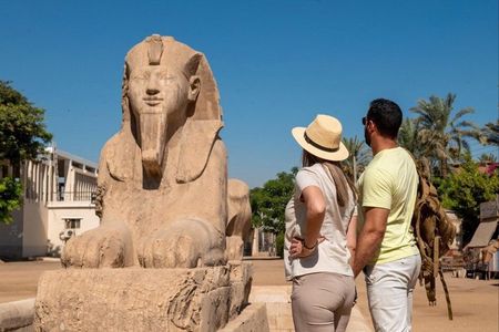 VIP Private Giza Pyramids Saqqara Memphis Tour Camel Ride lunch