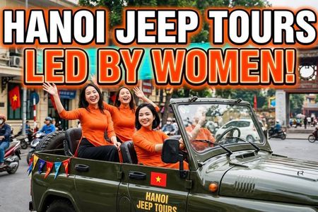 Hanoi Jeep Tours Led By Women: City and Countryside Half Day