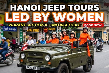 Hanoi Jeep Tours Led By Women: City & Countryside Half Day Combo