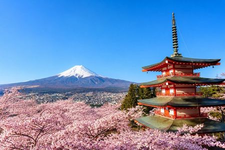 Mt. Fuji, Arakurayama, Hikawa clock shop, Oishi Park, Kawaguchiko