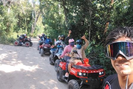 Cozumel ATV Island Combo Jade Cave, Beach Club, Tequila and Lunch