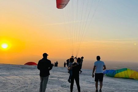 Sunset Paragliding Over Agafay Desert from Marrakech