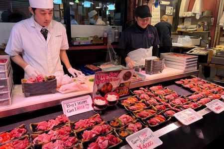2-Hour Tokyo Food Tour: Sushi, Beef & Tsukiji Bites included