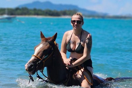 Beach Horseback Riding, Swim Horse, Hotel Pick Up Puerto Plata