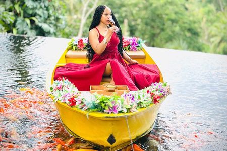 Koi Photo Boat, Bali Swing, Monkey Forest, & Tegenungan Waterfall