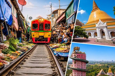 Private Tour: Railway & Floating Market Half-Day or Nakhon Pathom