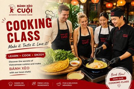 Vietnamese Banh Xeo Cooking Class w.t Traditional Recipes-Private