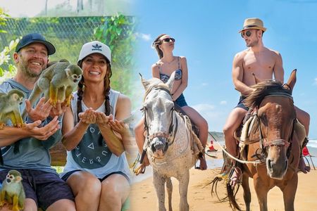 Horseback Riding & Monkeyland Combo Tour from Puerto Plata