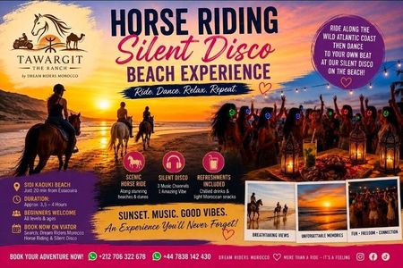 Horse Riding Silent Disco Beach Experience Sidi Kaouki ESSAOUIRA