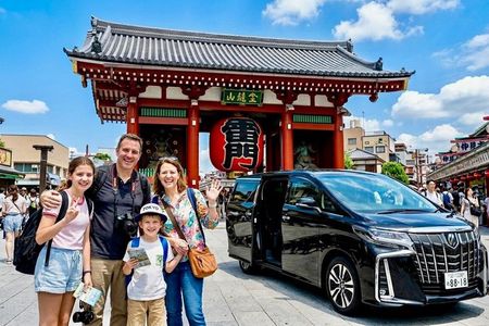Tokyo Private Half-Day Tour by Luxury Car with Hotel Pickup