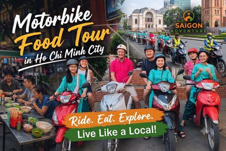Night Food Tour in Saigon By Scooter