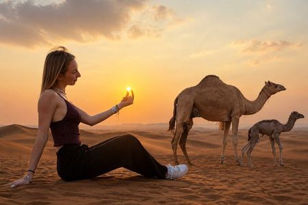 Dubai Evening Desert Safari with Pickup, BBQ & 5 Live Shows