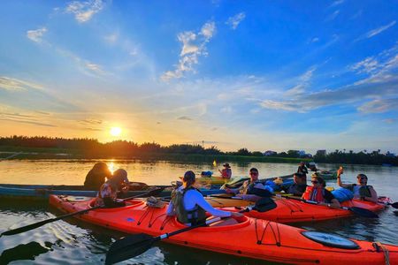 Sunset Paddle and Lantern Town