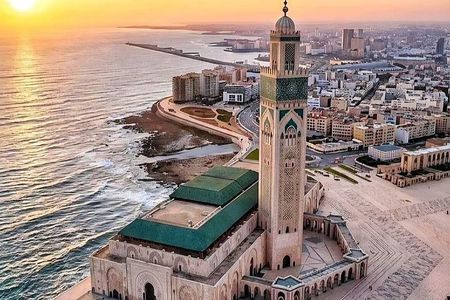 Marrakech to Casablanca Day Trip with Hassan II Mosque Visit