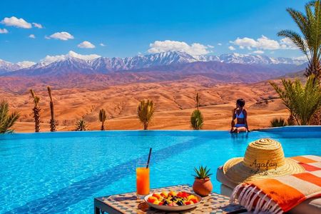 Agafay Desert Pool Day with Camel Ride, Lunch & Hotel Transfer