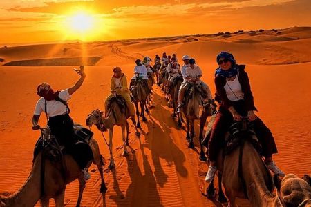 3 Days Marrakech to Fes Desert Tour with Camel Trek and Camp