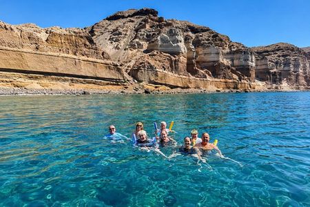 Santorini Private Luxury COMBO Catamaran Cruise and Island Tour