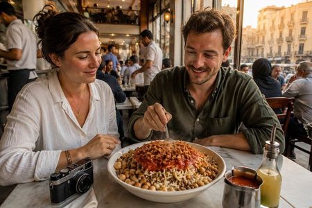 Cairo Authentic Vegetarian Street Food Tour Full Meal
