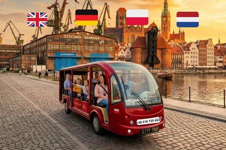 GDANSK City Tour by Golf Cart Live Guide & City Sightseeing 60min