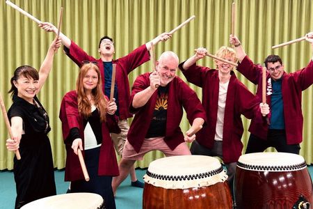 Tokyo Taiko Drumming Experience at a Sacred Shinjuku Temple