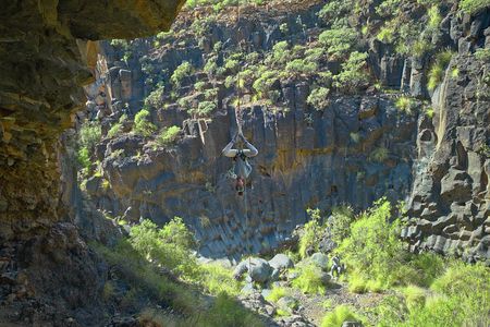 Abseiling Adventure in Volcanic Ravine in Tenerife for Beginners