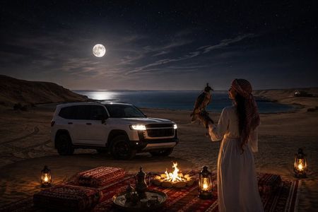 Doha Night Safari Tour Dune Bashing Camel Ride and Stargazing