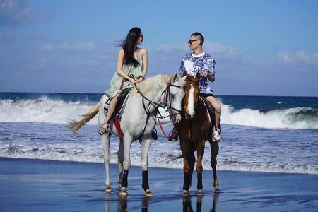 Bali Horse Riding Trot or Canter Sanur Beach include Transport