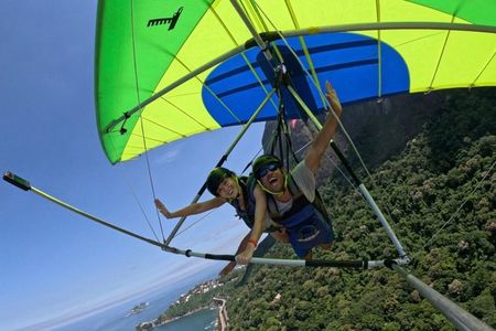 Delta and parapent double wing flight in Rio de Janeiro with video