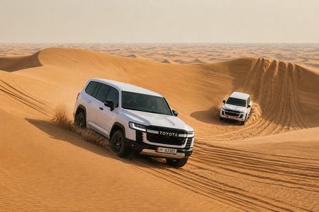 Thrilling Half-Day Safari, Dune Bashing, CamelRide & Sandboarding