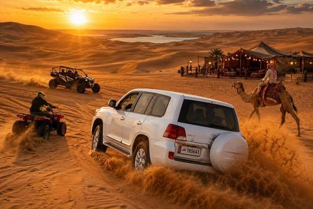 Doha Desert Safari: QuadBikes, DuneBashing, CamelRide & SandBoard