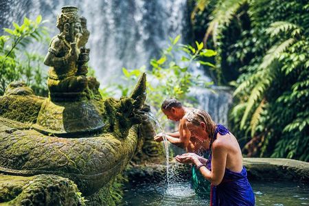 Purification Holy Bath at Beji Gria Waterfall