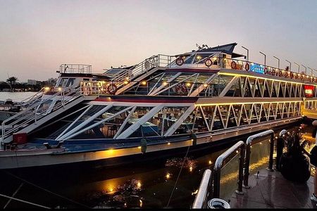 Cairo Nile Dinner Cruise, Belly Dance, Tanoura & Hotel Pickup