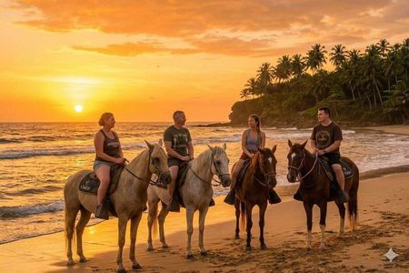 Sunset Horseback Ride at Macao Beach & Forest with Transfers
