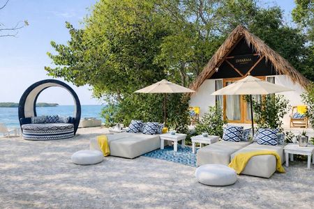 Beach Club Dharma in the Rosario Islands in Cartagena