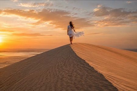 Doha Sunrise, Sunset Desert Safari Camel Ride & Inland Sea Tour