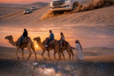Doha Night Desert Safari Stargazing Camel Ride and Dune Bashing