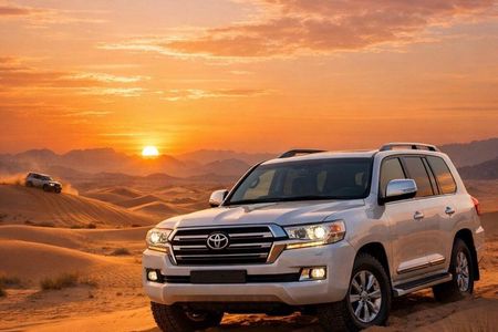 DOHA :Half Day Desert Safari Sandboarding Camel & Inland sea Tour