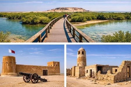 Doha Private North Tour Zubara Fort Purple Island & Mangrove