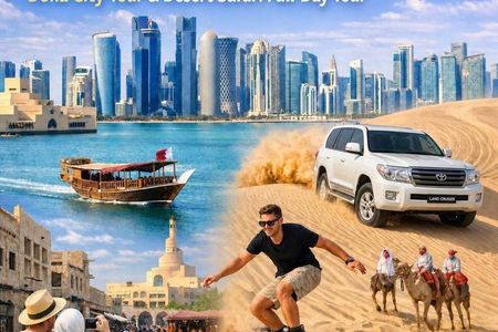 Doha:Combo City Tour and Desert Safari Tour Full Day Private Tour