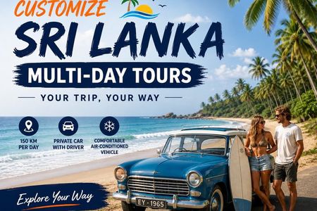 Sri Lanka Customize Private Car Hire with Driver Multi-Day Tours