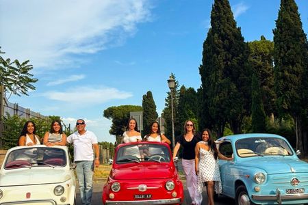 Rome Fiat 500 Vintage tour