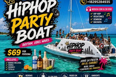 Hip hop party boat Punta Cana Snorkel and Party and Pool
