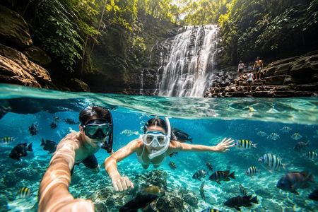 Blue Lagoon Snorkeling - Lunch - Kantolampo - Tibumana Waterfall